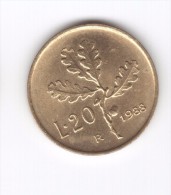 20 Lire 1988 (Id-409) - 20 Lire