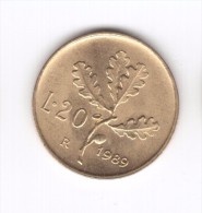 20 Lire 1989 (Id-415) - 20 Lire