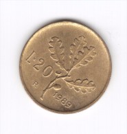 20 Lire 1989 (Id-419) - 20 Lire