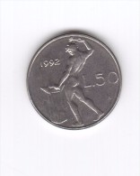 50 Lire 1992 (Id-235) - 50 Liras