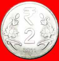 * RUPEE SYMBOL: INDIA ★ 2 RUPEES 2011! FIRST YEAR!  LOW START★NO RESERVE! - India