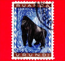 RUANDA - URUNDI - Usato -  1959 - Animali Protetti - Scimmie - Gorilla - 1 - Gebruikt