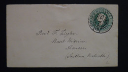 India - British India - 1895 - Half Anna Green - Postal Stationary/envelope - Look Scan - 1882-1901 Imperio