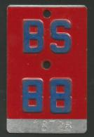 Velonummer Basel Stadt BS 88 - Number Plates