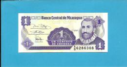 NICARAGUA - 1 Centavo - ND ( 1991 )  - P 167 - UNC. - Serie A/B - 2 Scans - Nicaragua