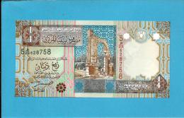 LIBYA - 1/4 Dinar - ( 2002 ) - P 62 -  UNC. - Sign. 4 - Series 5 -  See 2 Scans - Libyen