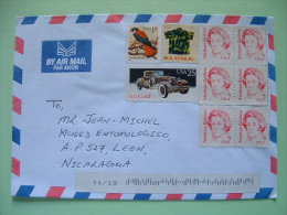 USA 2014 Cover To Nicaragua - Car Bird Falcon Aloha Shirt Baldwin - Cartas & Documentos