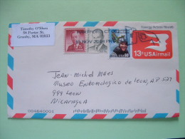 USA 2014 Stationery To Nicaragua - Plane Drew Wilson - Lettres & Documents