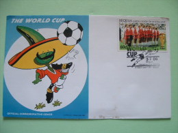 Bequia - Grenadines Of St. Vincent 1986 FDC Cover - Football Soccer Mexico Denmark - St.Vincent E Grenadine