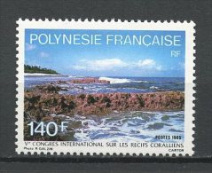 POLYNESIE 1985 N° 236 Neuf ** = MNH Superbe Cote 4.10 € Récifs Coralliens Congrès Vue - Neufs