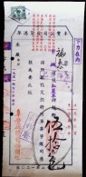 CHINA CHINE 1951.5.21 SHANGHAI DOCUMENT WITH REVENUE STAMP (FISCAL) 500YUAN - Covers & Documents