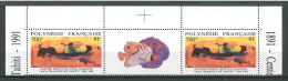 Polynésie 1991 N° 385A Neufs = MNH Bande Non Pliée Superbe Paul Gauguin Nature Fruits Peintures Painting - Unused Stamps