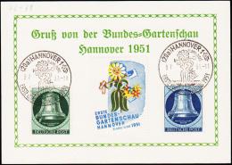 1951. FREIHEITSGLOCKE BERLIN 10 PF + 30 PF. HANNOVER ERSTE BUNDES- GARTENSCHAU 21. APRI... (Michel: 76 + 78) - JF175899 - Autres & Non Classés