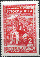 YUGOSLAVIA 1945 1st Anniv Of Anti-Fascist Chamber Of Deputies Macedonia Prohor Pcinski MNH - Unused Stamps