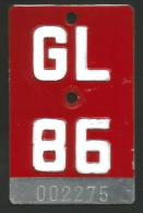 Velonummer Glarus GL 86 - Placas De Matriculación