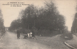 91 Vigneux - Carrefour De L'avenue De Montgeron Et Allée Balzac -- Scan Recto-verso - Vigneux Sur Seine