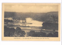 CPA CANTELEU  (SEINE INF)  VUE GÉNÉRAL DU PORT DE ROUEN,  PRISE DE CANTELEU - Canteleu