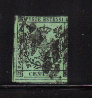 Modena 1852 Coat Of Arms 5c Used - Modena