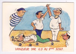 HUMOUR  Alexandre Non Signée  Serie  LES BOULES - Pétanque