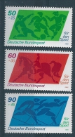 2343 Germany Sport Aid Sporthilfe Football Soccer Skiing Equestrian MNH - Unused Stamps