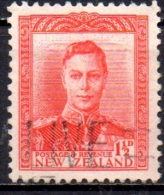 NEW ZEALAND 1938 King George VI -  11/2d - Red FU - Used Stamps