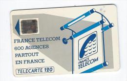 Télécarte France Télécom 600 Agences Partout En France - Telecom