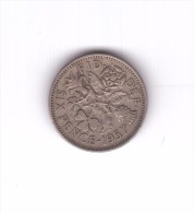 6 Pence 1957 (Id-544) - H. 6 Pence