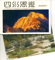 Chine 1989 - 6 Cartes Entiers Postaux Dans étui.  "Paysage Du Sichuan" - Cartes Postales