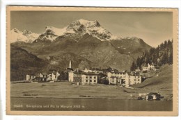 CPSM SILVAPLANA (Suisse-Grisons) - Vue Générale Et "Piz La Margna" 3163 M - Silvaplana