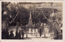 Carte Photo CENSEAU (Jura) Inauguration Monument Victimes De La Guerre Août 1922 Avec Militaire Français - VOIR 2 SCANS - Autres & Non Classés