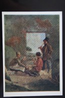 OLD USSR Postcard "PLAYERS" By Shedrovsky  1980  - PLAYING CARDS - Carte Da Gioco