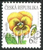 Czech Republic - 2002 - Definitive - Flowers - Garden Pansy - Mint Stamp - Ongebruikt