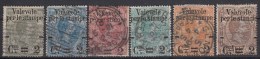 ITALIË - Michel - 1891 - Nr 61/66 - Gest/Obl/Us - Pacchi Postali