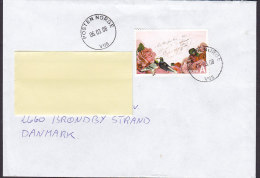 Norway Deluxe POSTEN NORGE 2008 Cover Brief BRØNDBY STRAND Denmark A Europa Roses Stamp - Lettres & Documents