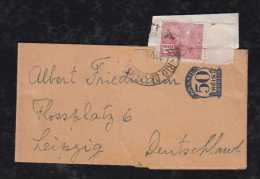 Brazil Brasil 1933 Uprated Wrapper Stationery RIO To LEIPZIG Germany - Covers & Documents