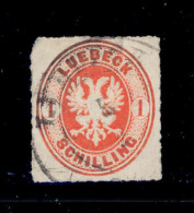 ! ! Lubeck Germany - 1863 Eagle 1s - Used - Lübeck