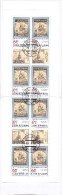 Feuillet 2003 De 8 Timbres + 4 Coupons Tradition Timbre Gravé YT  321 Oblitéré / Sheetlet Michel H-Blatt 18 (346) - Usados