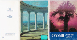 Georgia USSR 1980 Set Of 10 Cards, Sukhumi - Géorgie