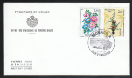 Monaco 1981, FDC Int. Wettbew. F. Blumenbinderei / Monaco 1981, FDC Int. Competition For Flower Arrangement - Brieven En Documenten