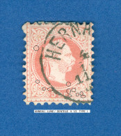 1867 /1880 N° 34    DENTELÉ  9 1/2  OBLITÉRÉ SANS GOMME DOS CHARNIÈRE - Plaatfouten & Curiosa