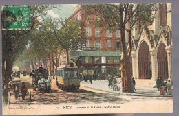 NICE . Avenue De La Gare -- Notre - Dame . - Transport Ferroviaire - Gare