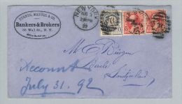 USA 1892-08-03 Brief New-York Nach Basel CH - Briefe U. Dokumente