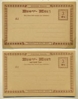 NORWAY ARENDALS LOCAL POST POSTAL STATIONERY 1885/90 - Entiers Postaux