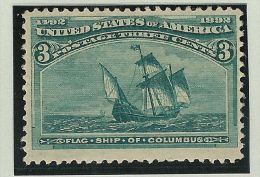 USA 1893 3Cent Mi# 75 ** Postfrisch Segelschiff - Ungebraucht