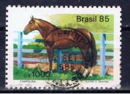 BR+ Brasilien 1985 Mi 2097 2125 2140 Campolina-Pferd, Kiebitzregenpfeifer, Büchsenschütze - Oblitérés