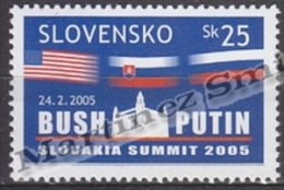 Slovakia - Slovaquie 2005 Yvert 440 Bush & Putin Summit - MNH - Unused Stamps