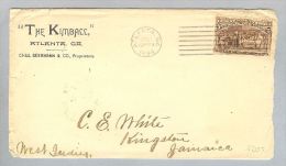 USA Atlanta 1894-02-01 Brief>Kingston Jamaica Mi#77 - Covers & Documents