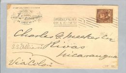 USA Brooklyn 1897-03-06 Brief S.S.Allinaea Nicaragua - Briefe U. Dokumente