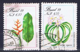 BR+ Brasilien 1989 Mi 2300-01 2315 Blumen, Handelskammer - Used Stamps