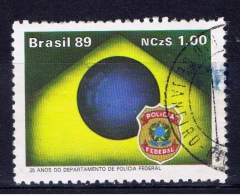 BR+ Brasilien 1989 Mi 2330 2332 2337-38 Bundespolizei, Weihnachten, Blüten - Oblitérés